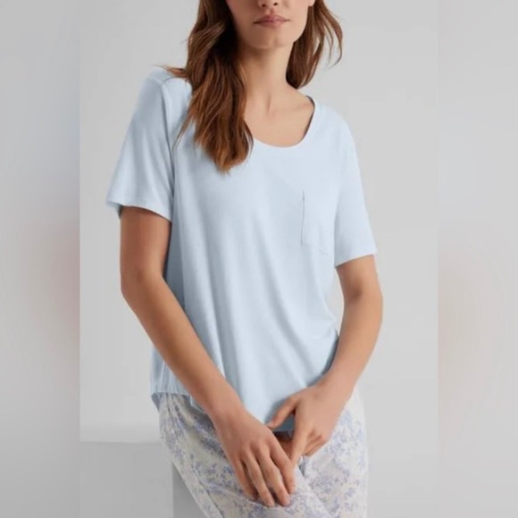 Tommy John Women's Second Skin Sleep Tee Ice Water XS NWT – Manufacturer Defect - Picture 1 of 7
